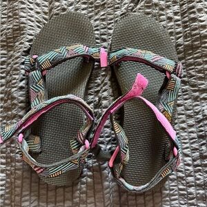 Teva - Pink & Multi Strap